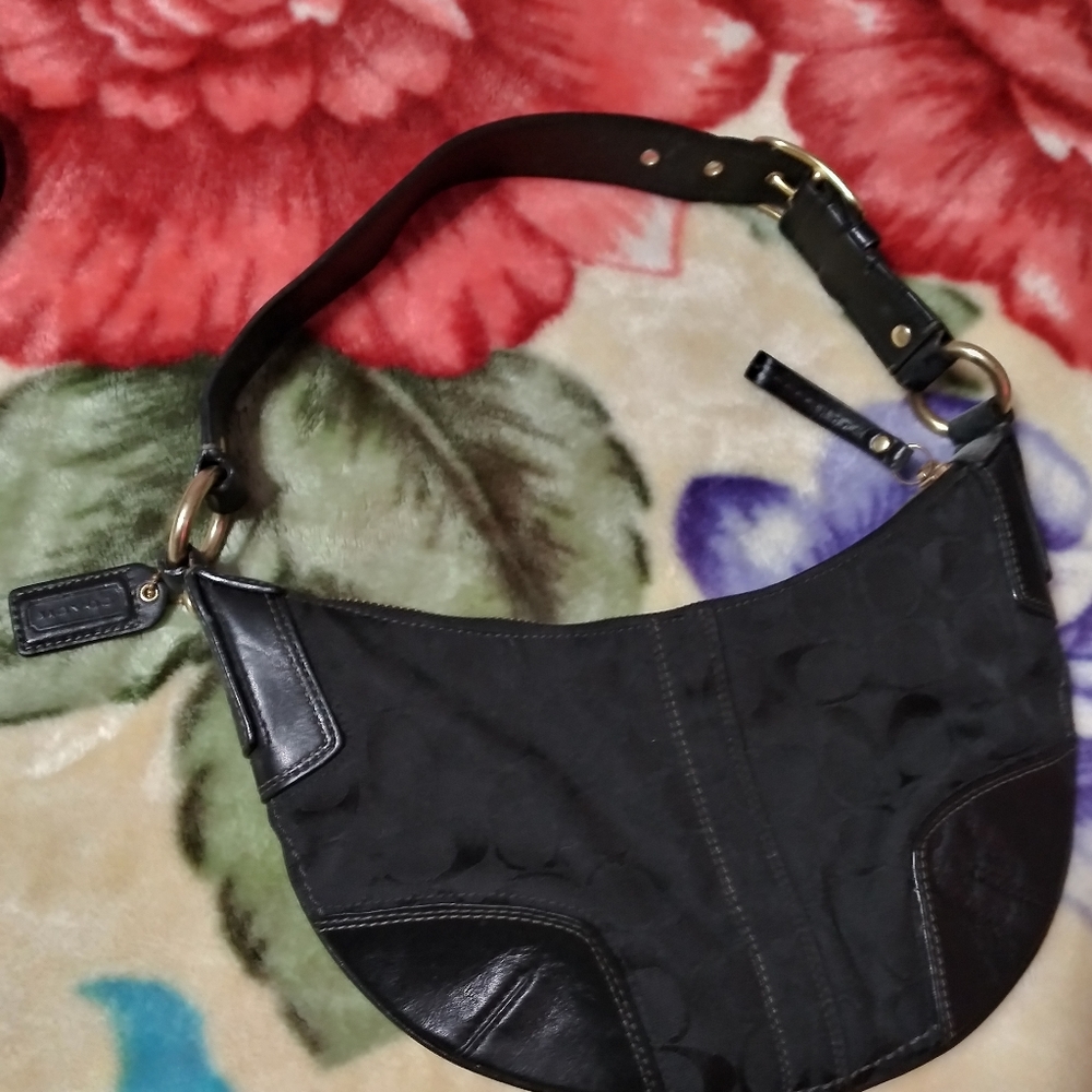 Black coach purse